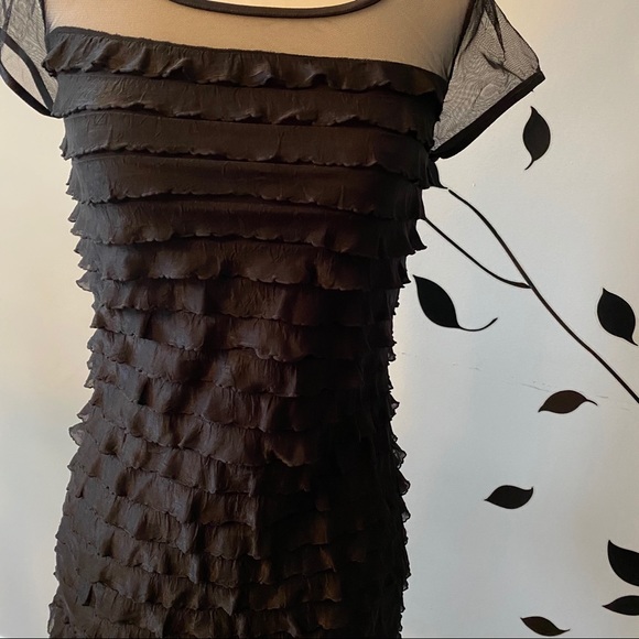 Smart Set sheer ruffle top - Picture 3 of 4